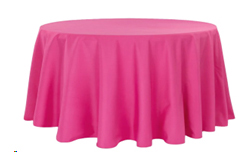 Fuschia Table Linens color from Absolute Rentals, San Antonio.