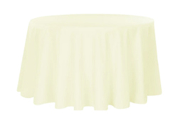 Ivory Table Linens color from Absolute Rentals, San Antonio.